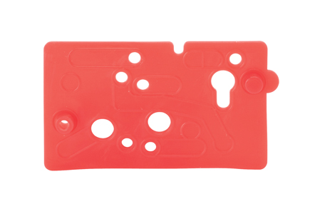 DRX12017 Gasket, Red, to fit A-dec Century Plus Control Block - (Pack of 5) These parts are manufactured by DCI to fit A-dec® equipment. Ref 9157 Image