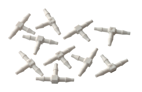 DRX6050 Barb Connectors - 1/16 Barb Tee Plastic Ref 0082 Image