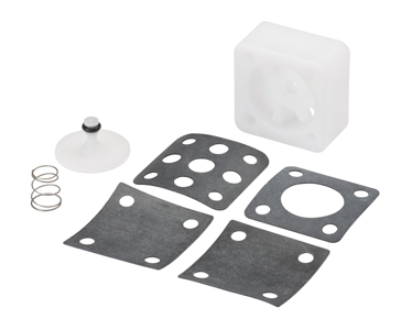 DRX12008 Service Kit, to fit A-dec Air Valve, White Body. These parts are manufactured by DCI to fit A-dec® equipment. Ref 9105 Image